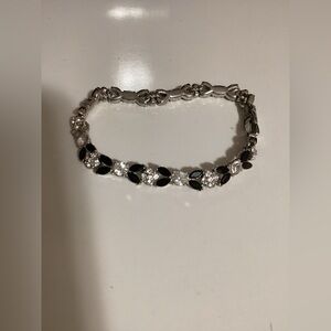Black silver bracelet